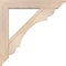 Ekena Millwork Olympic Traditional Smooth Bracket w/ Offset Brace, Douglas Fir, 5 1/2"W x 28"D x 28"H BKT0604X28X28OLY01SDF - alternate 4